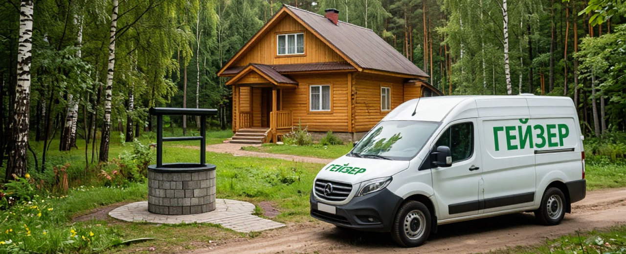 сервисная служба компании Гейзер установка в загородном доме