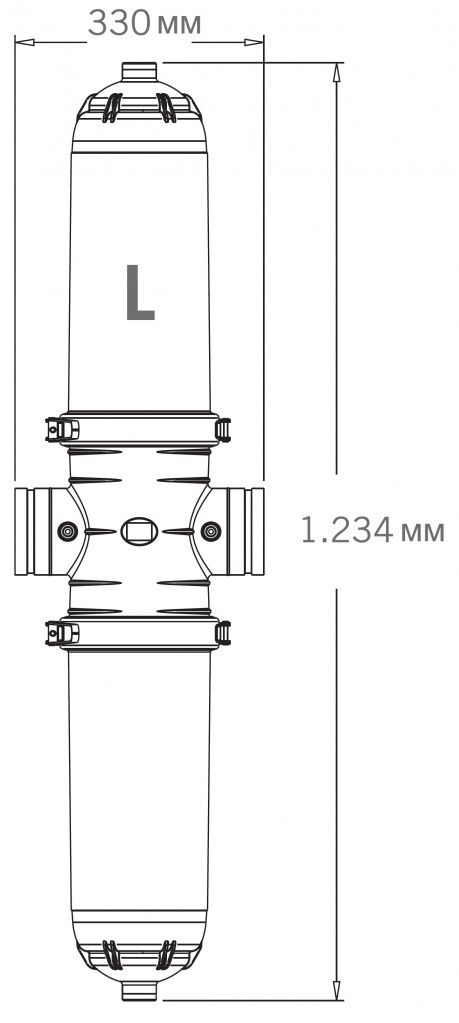 Фильтр дисковый Jimten ADF-4 Double: размеры