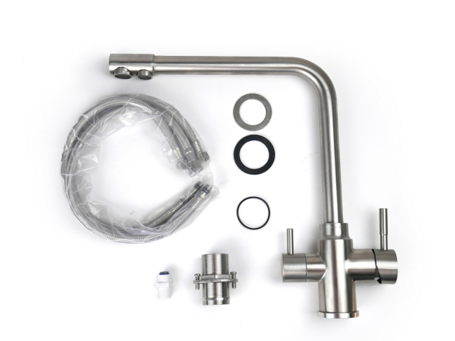 Смеситель с отдельным краном питьевой воды Гейзер Инга