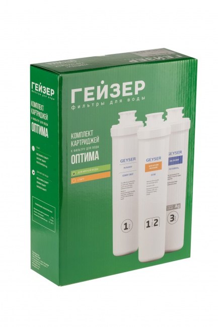 Комплект сменных картриджей для фильтра Оптима для мягкой воды