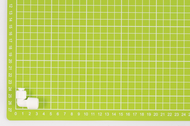 Фитинг угловой 1/4" - 3/8" трубка-резьба ME0406