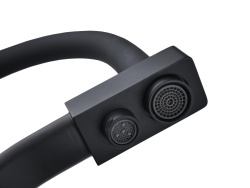 Смеситель с отдельным краном питьевой воды Гейзер Ниагара, черный