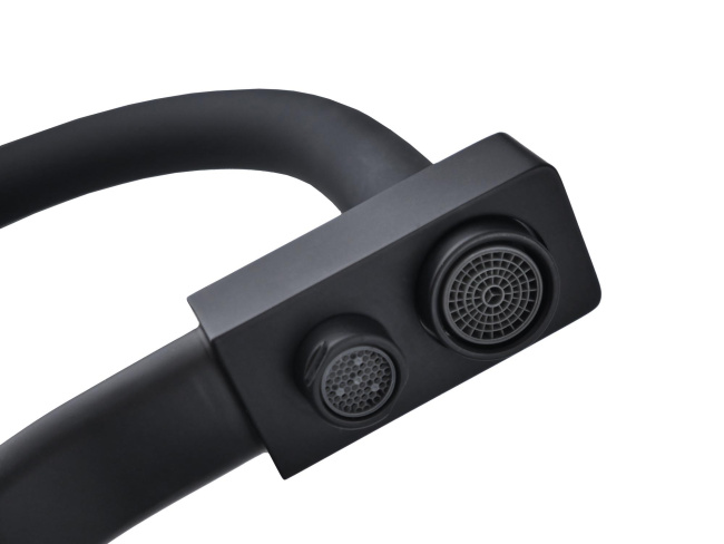 Смеситель с отдельным краном питьевой воды Гейзер Ниагара, черный