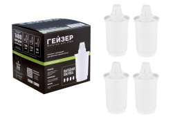 Комплект сменных картриджей Универсальный для фильтра кувшина "Гейзер" (4 штуки)