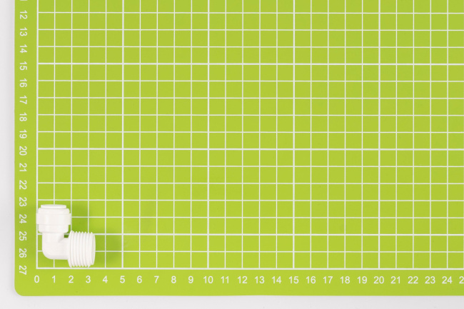 Фитинг угловой 3/8-1/2 трубка-резьба ME0607