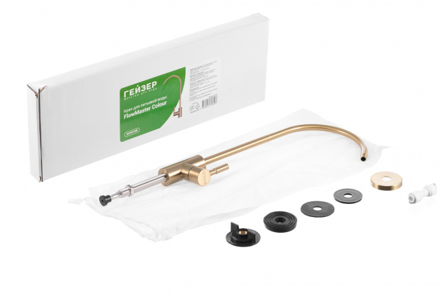 Кран для чистой воды Flowmaster Colour золотой