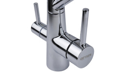 Смеситель с отдельным краном питьевой воды Гейзер Ниагара, хромированный