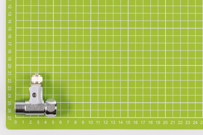 Адаптер-вентиль 1/2x3/8x1/2"