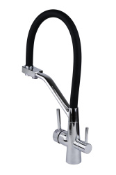 Смеситель с отдельным краном питьевой воды Гейзер Ниагара, хромированный