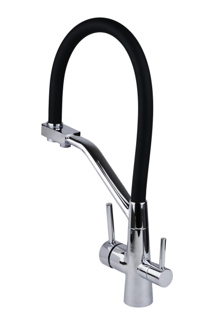 Смеситель с отдельным краном питьевой воды Гейзер Ниагара, хромированный