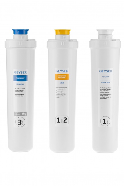 Комплект сменных картриджей для фильтра Гейзер Оптима Старт