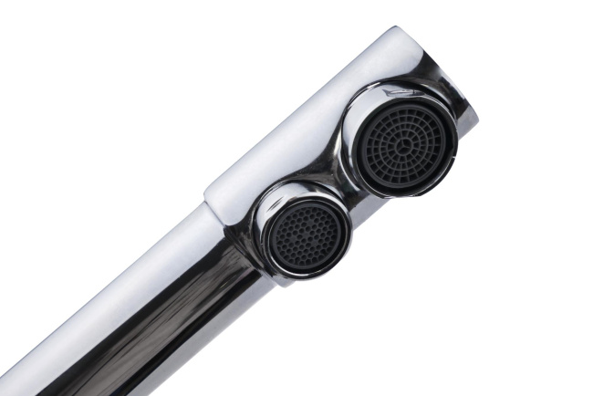 Смеситель с отдельным краном питьевой воды Гейзер Инга, хромированный