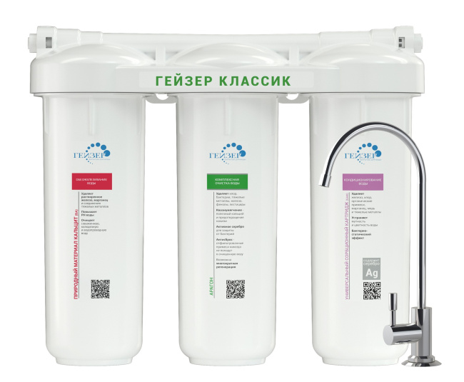 Гейзер Классик для железистой воды