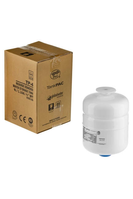 Накопительный бак TP-4 1 gal (4 л) TankPac metal  1/4'' NPT (кран в комплекте)