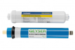 Комплект сменных картриджей для фильтров обратного осмоса Гейзер (мембрана и постфильтр)