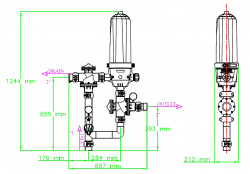 Система фильтрации Haiao HF-A2-1-2 130 мкм