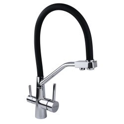 Смеситель с отдельным краном питьевой воды Гейзер Ниагара, хромированный