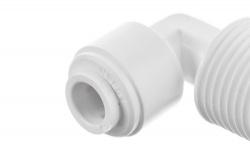 Фитинг угловой 1/4" - 3/8" трубка-резьба ME0406