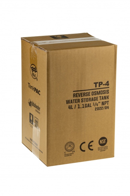 Накопительный бак TP-4 1 gal (4 л) TankPac metal  1/4'' NPT (кран в комплекте)